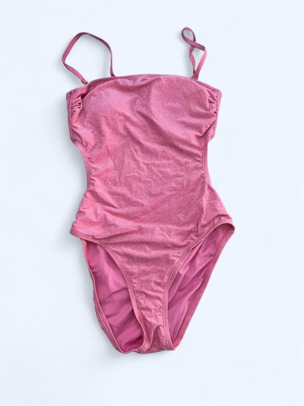 No Boundaries Pink Shimmer One-Piece Swimsuit
